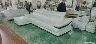 【大厂仿真皮沙发】实木框架，高回弹海绵45密度。全新包装，质量非常好，3.6米右贵妃 - 随州28生活网 suizhou.28life.com